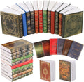 30 Pieces Miniature Dollhouse Books - 1:12 Scale Mini Dollhouse Miniatures Books Accessories Tiny Books for Dollhouse BookShelfs Dollhouse Furniture Pretend Play Supplies