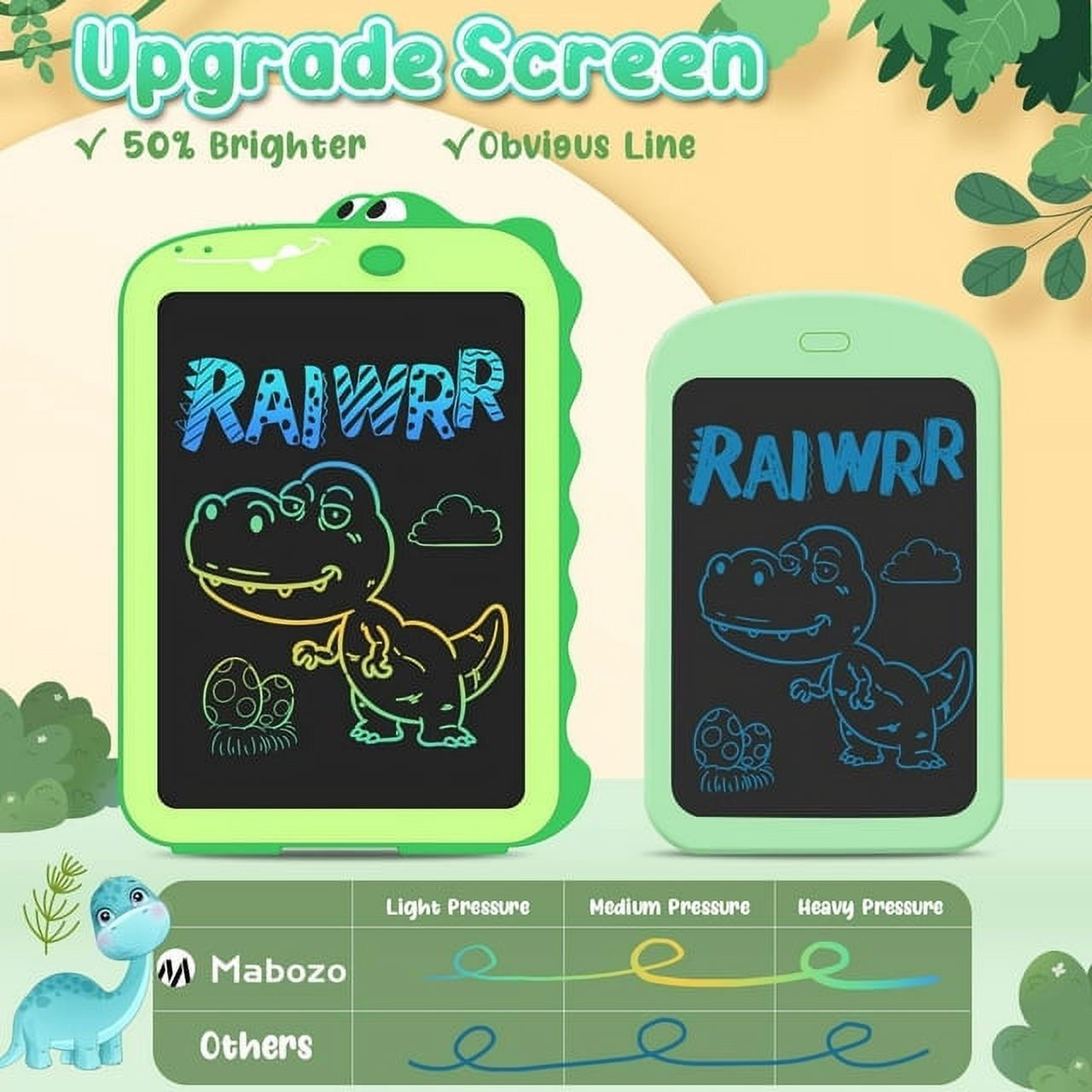LCD Writing Tablet for Kids Dinosaur Drawing Board Toys Ages 3-8 R744
