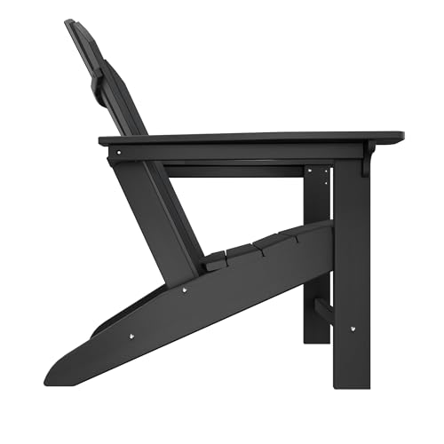 Adirondack Chair Set of 4, HDPE Outdoor Patio Chair, Blue Y875881