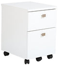 South Shore (SOUCS) South Shore 2-Drawer Mobile File Cabinet on Casters, Pure White