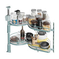 Swing Blind Corner Cabinet Organizer, 36" Blind Corner Cabinet Pull Out, 2 Tier Swing Tray Soft Close Blind Organizer for Right Handed Open