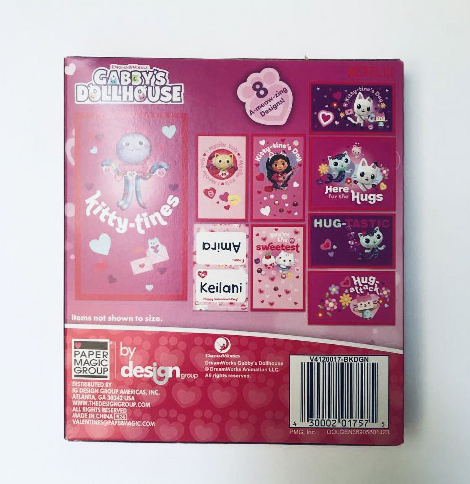 CGT Mini Gabby's Dollhouse 26 Heart Seals and Valentines Decorative Favors (Pack of 2) D352