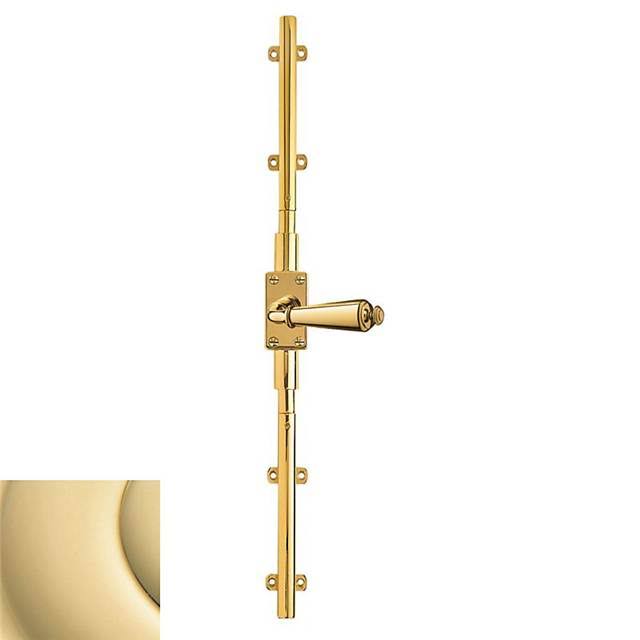 Baldwin 8105060L8LK Left Handed Cremone Bolt for 8' Doors Satin Brass and Brown