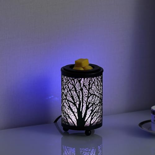 Wax Warmer Wrought Iron Crystal Electric Oil Burner for Home Decor C151