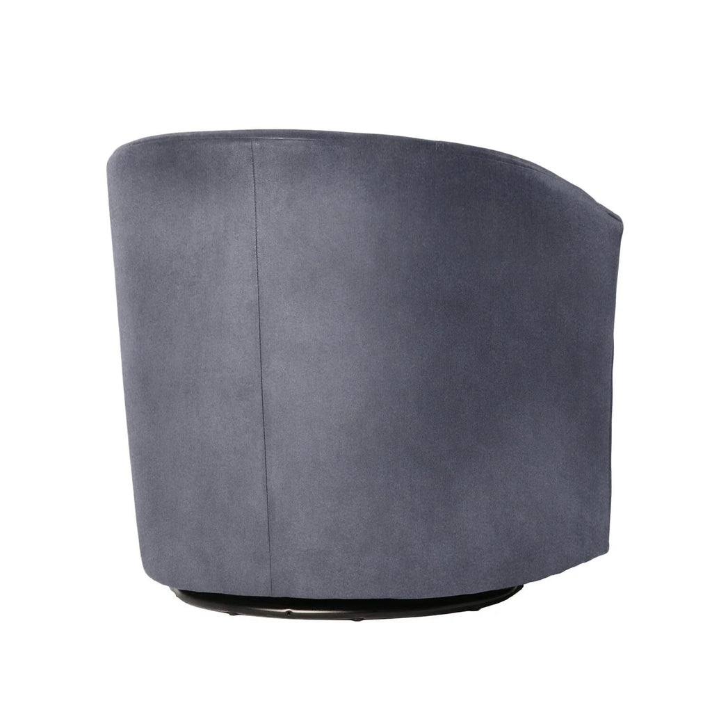 Comfort Pointe Elizabeth Ocean Blue Microfiber Swivel Accent Chair X816695