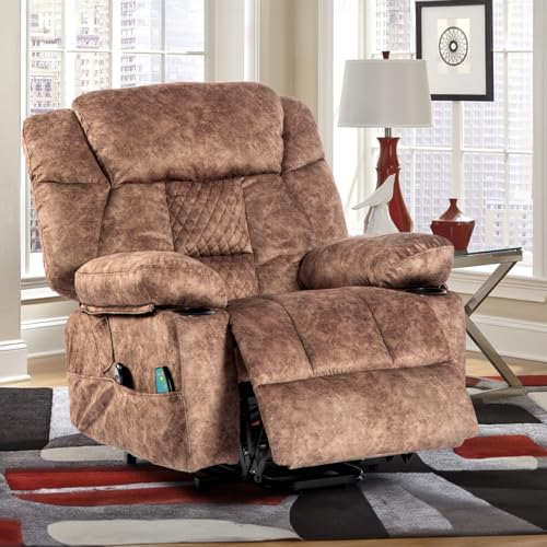 Power Lift Recliner Chair for Elderly with Heat and Massage, Fabric K7688
