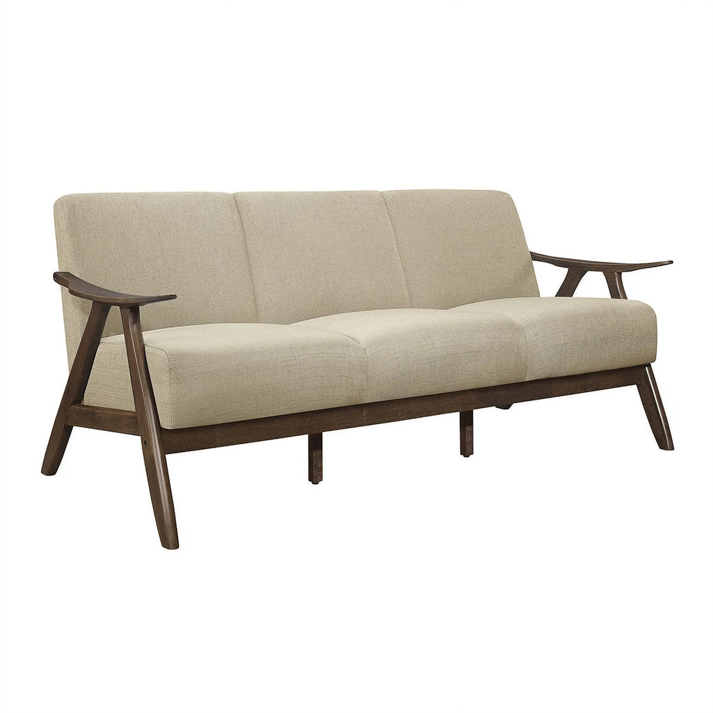 Lexicon Damala Textured Fabric 2-Piece Sofa Set, Light Brown U741207