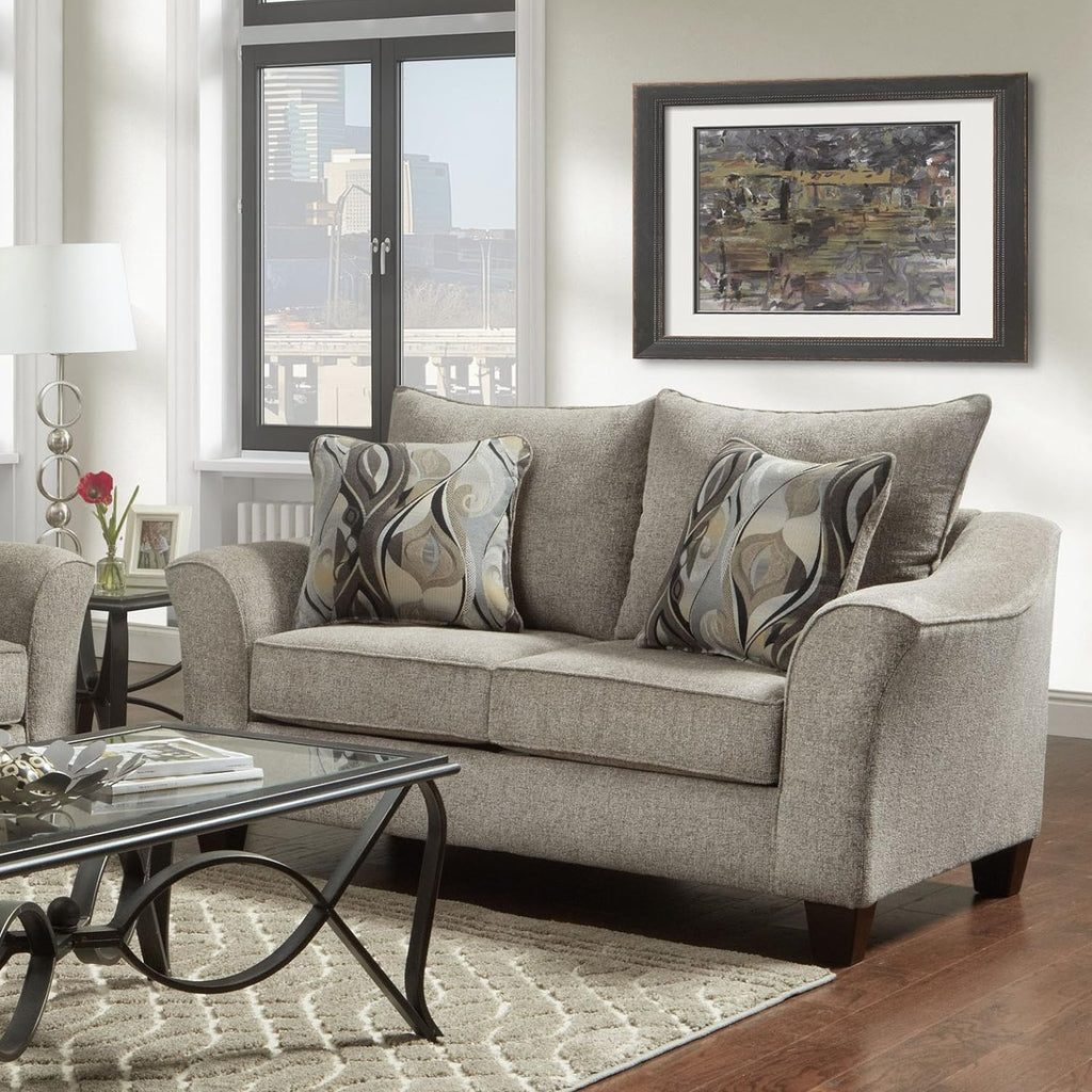 Roundhill Furniture Pillowback Loveseat