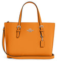 Coach Women's Mollie Tote 25 Leather Satchel Handbag (Papaya)