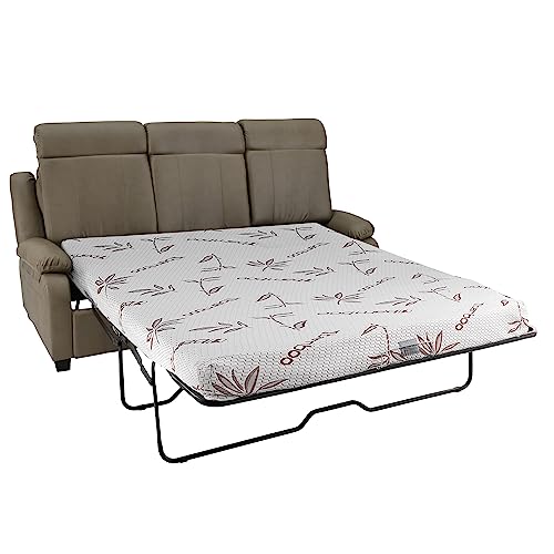 RecPro Charles Collection 80" RV Hide A Bed Loveseat with Memory Foam Mattress G839425