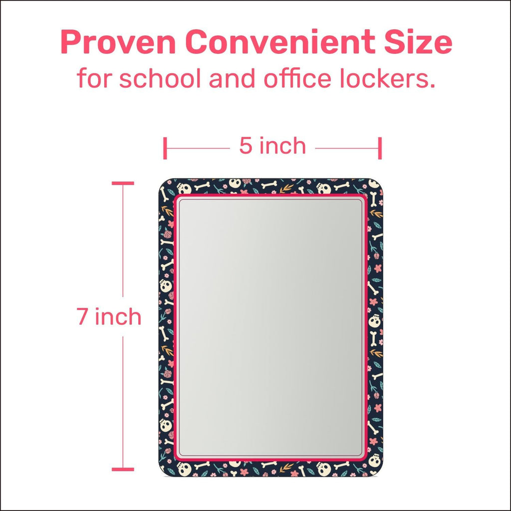 Magnetic Locker Mirrors for Girls 5x7 Inch 2 Pack O645397