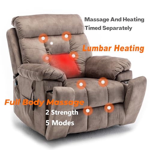 Electric Recliner Chair with Massage and Heating for Elderly J4181