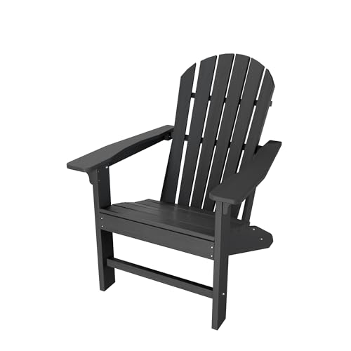 Adirondack Chair Set of 4, HDPE Outdoor Patio Chair, Blue Y875881