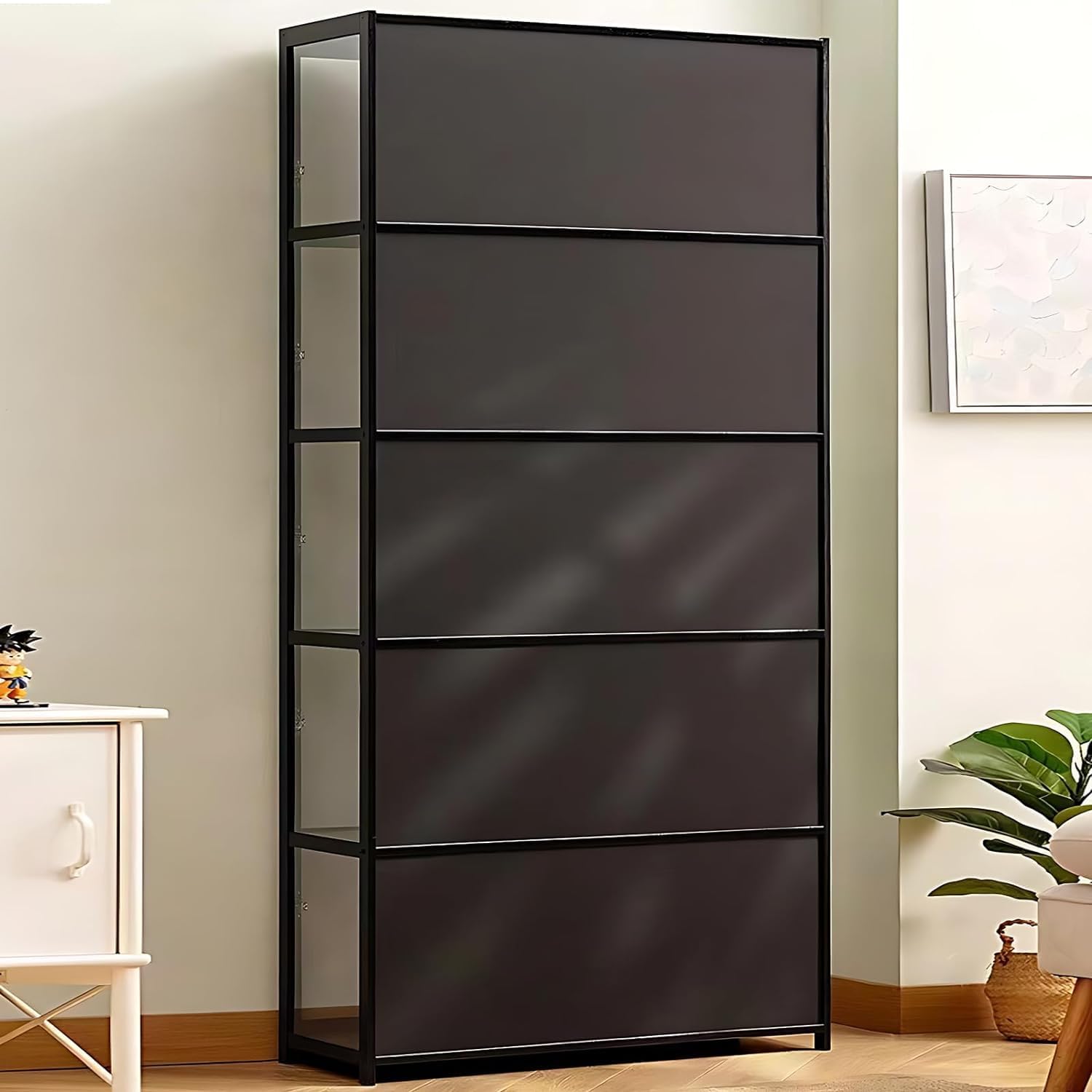 5-Tier Curio Display Cabinet with Acrylic Glass Door X6881