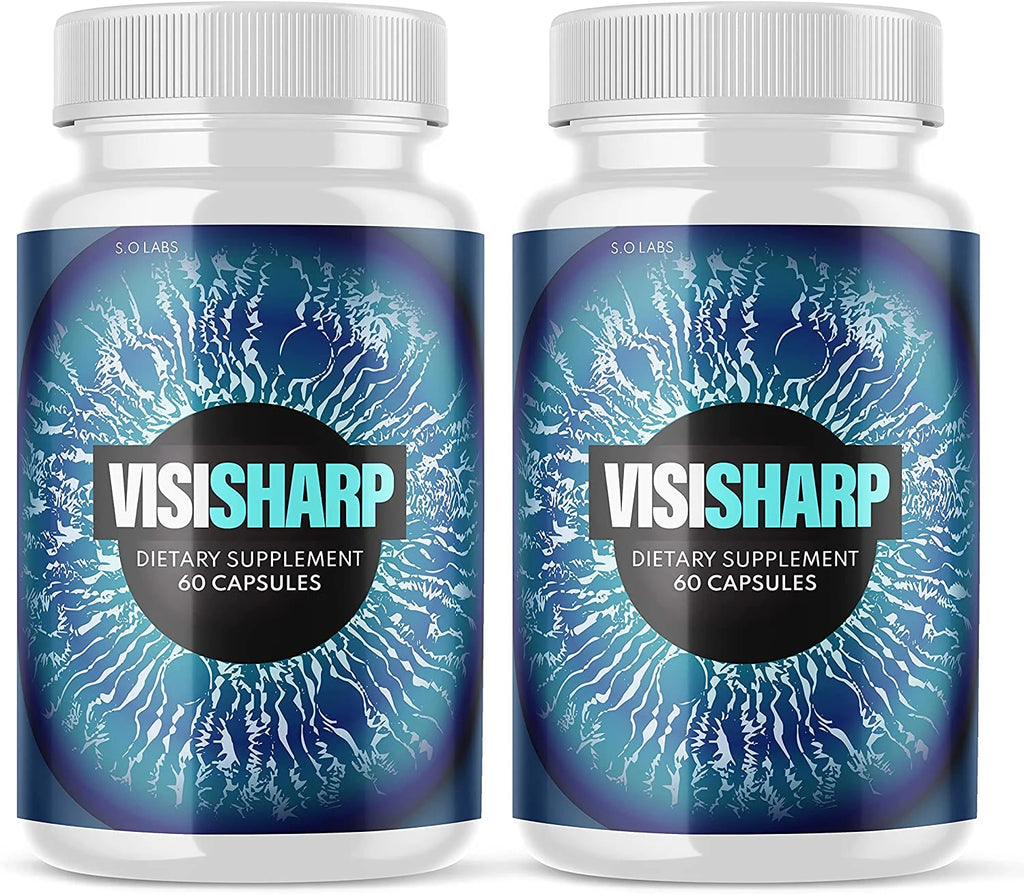 (2 Pack) VisiSharp - New Advanced Revolutionary Eye Health Matrix Formula - Supports Healthy Vision - Supplement for Eyes Sight - 120 Capsules
