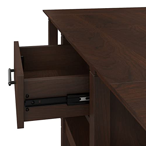 Bush Furniture Key West Coffee Table with Storage, Bing Cherry I76090