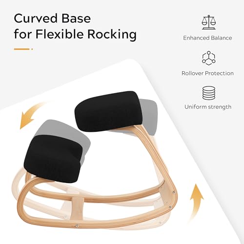 Ergonomic Adjustable Kneeling Chair with Cushion for Office Home A9932