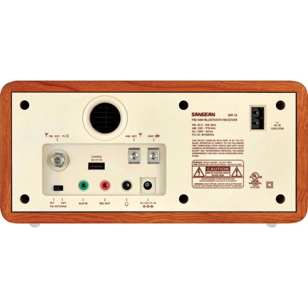 Sangean WR-16 AM-FM Bluetooth Wooden Cabinet Radio J626111