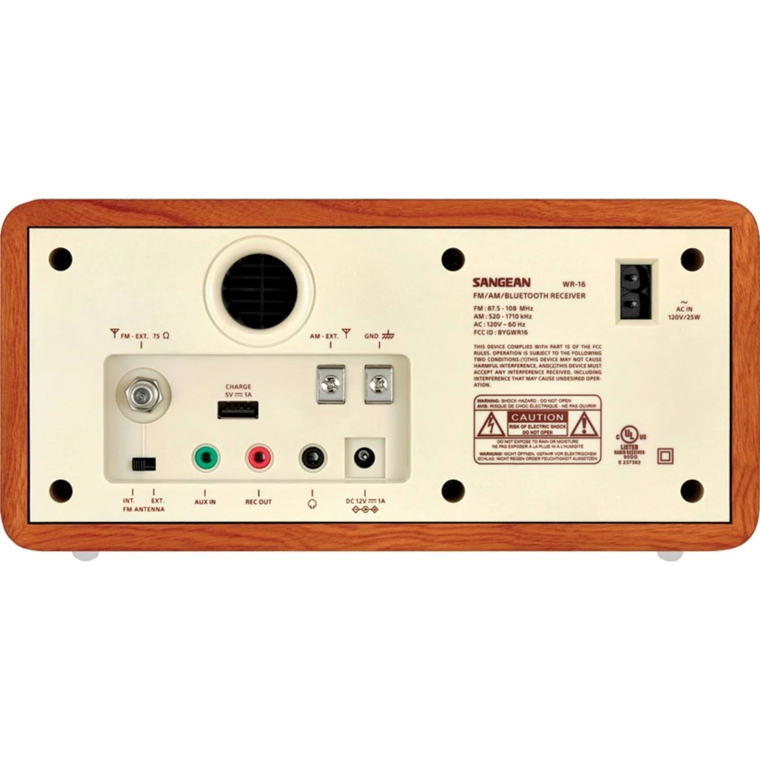 Sangean WR-16 AM-FM Bluetooth Wooden Cabinet Radio J626111