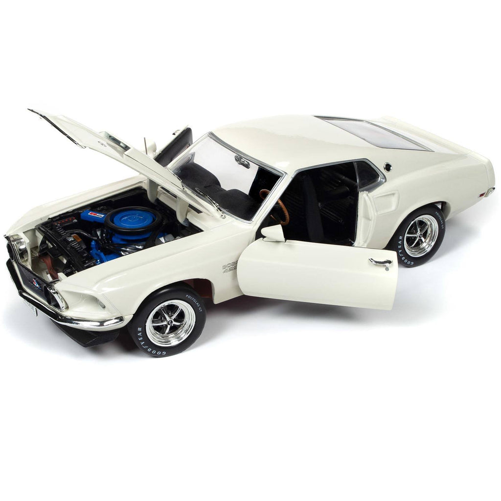 1969 Ford Mustang Fastback Boss 429 Wimbledon White 1/18 Diecast Y941934