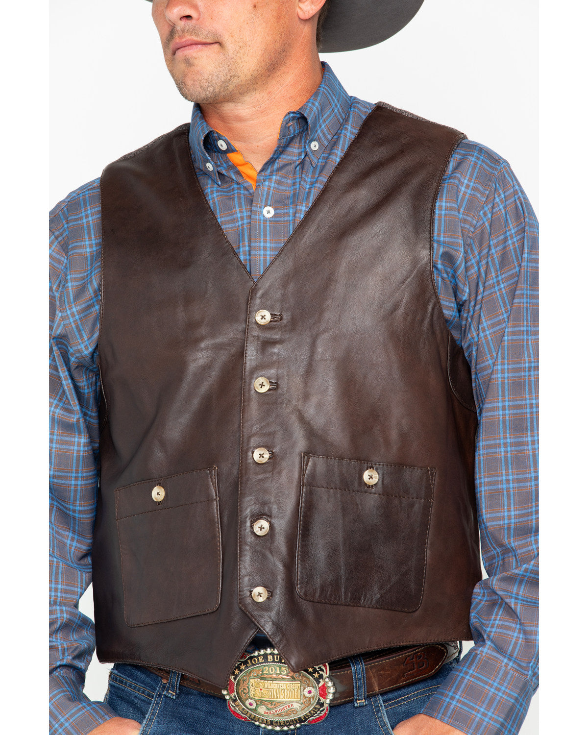 Outback Trading Co Men's Wynard Button Pocket Vest Brown Large H2643