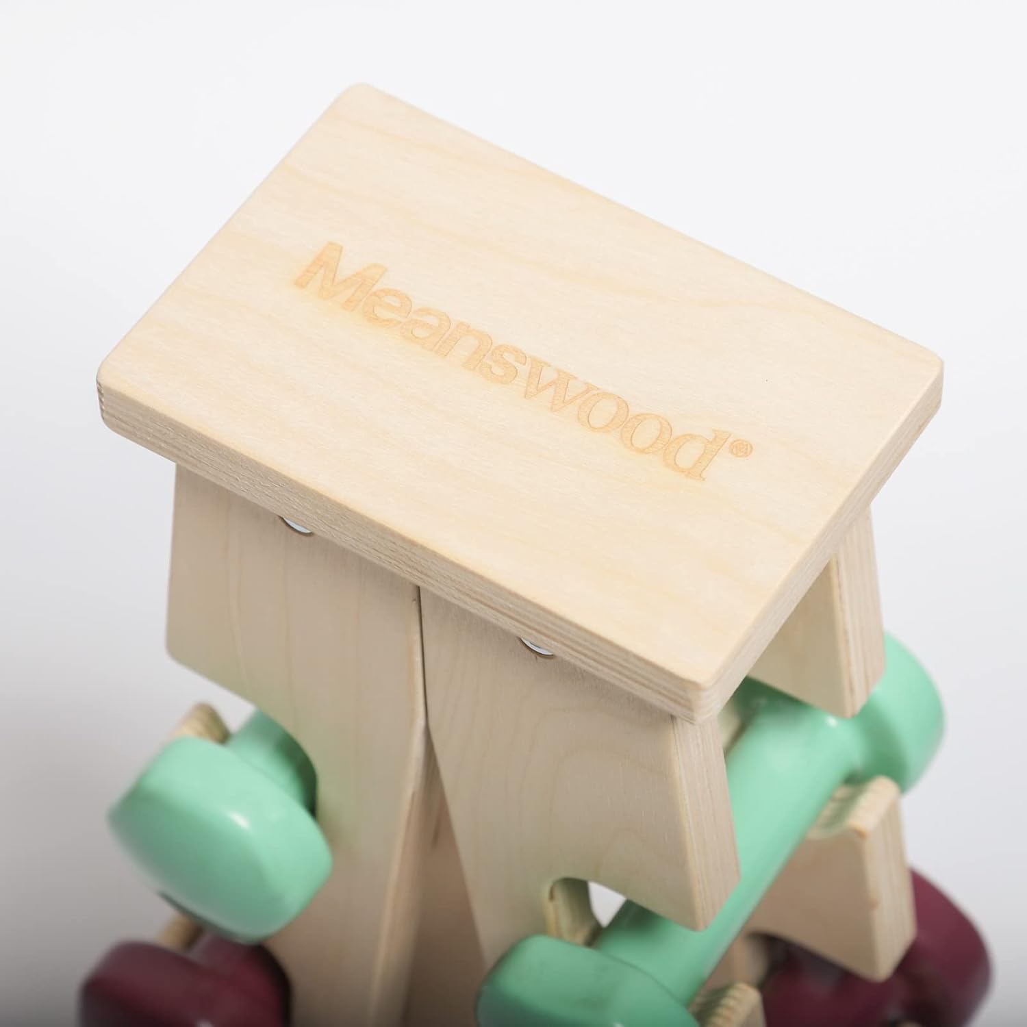 Stone Dumbbell Holder Wooden 6 Weights N921250