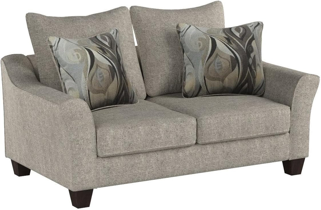 Roundhill Furniture Pillowback Loveseat F333504