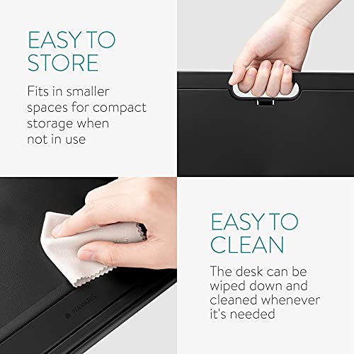 Navaris Adjustable Laptop Tray with Cushion for Sofa - Blue E765