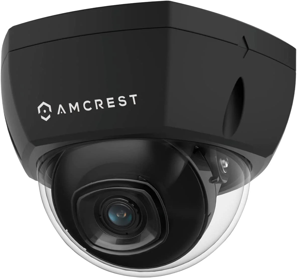 Amcrest UltraHD 4K (8MP) Outdoor Security POE IP Dome Camera, 98ft NightVision, 2.8mm Lens, IP67 Weatherproof, IK10 Vandal Resistant Dome, 256GB MicroSD Recording, Black (IP8M-2493EB-V2)