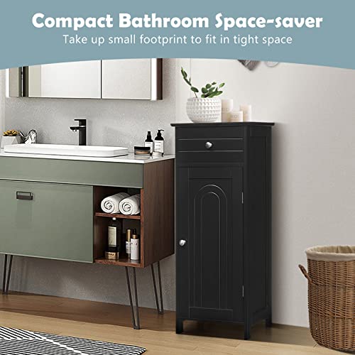 Bathroom Storage Cabinet, Black Q516395