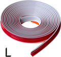 Rubber Corner Edge Trim, Self Adhesive L Shaped Edge Trim, Small Size Peel and Stick Edge Trim for Tile, Wall and Furniture Edges, White Color, 10Ft