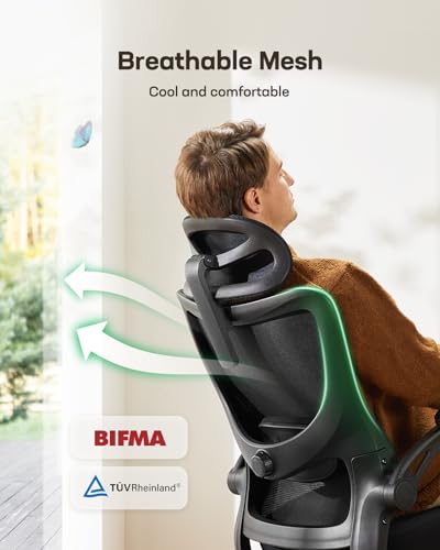 Marsail Ergonomic Office Chair with Adjustable Lumbar Support O788152