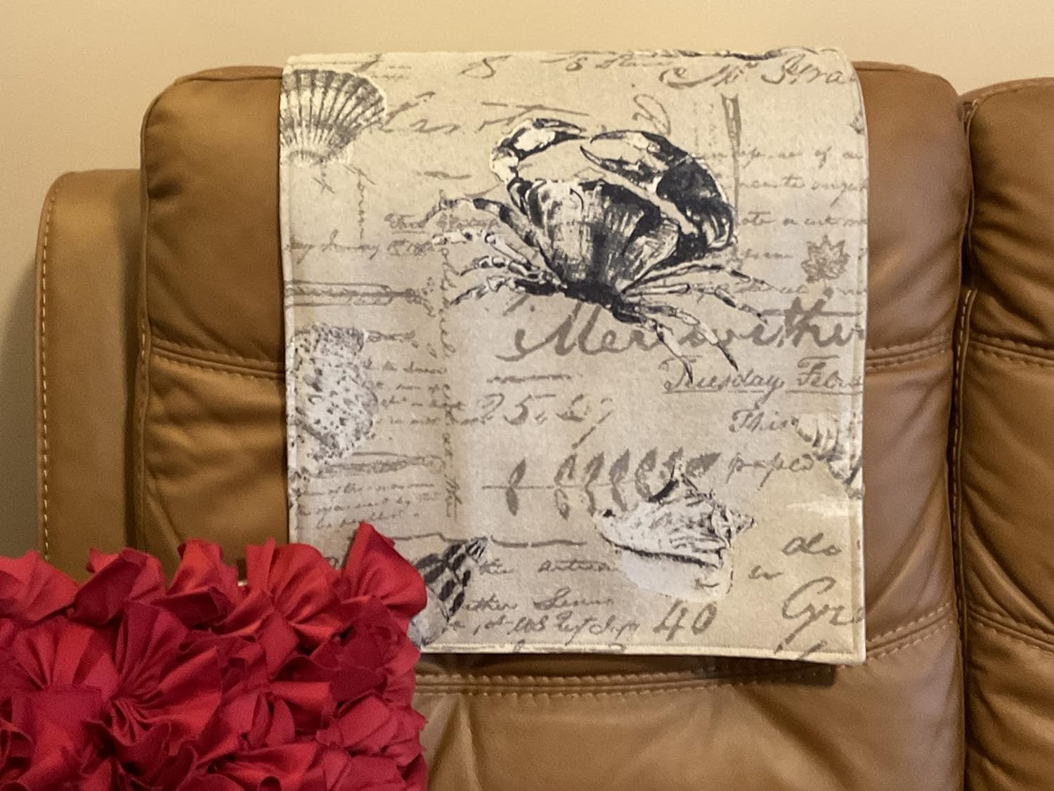 Bittlemen Reversible Headrest Cover for Chairs Sofas Recliners R473