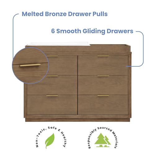 Delta Children Forever 6 Drawer Dresser Teak Brown O13577