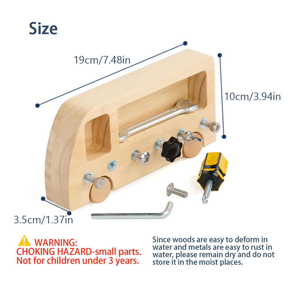 Pcapzz Montessori Screw Driver Board for Kids, Educational Learning Toy P2905