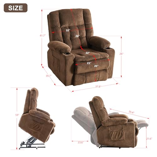 Power Lift Recliner Chair for Elderly with Massage and Heating D8685
