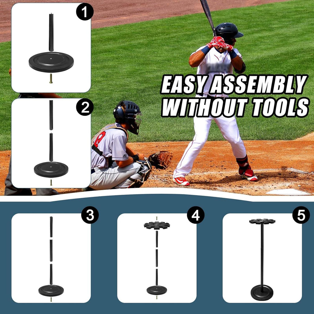 Wooden Baseball Bat Holder Storage Rack for 10 Bats R33171