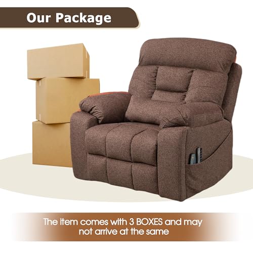 Power Lift Recliner Chair for Big Men with Heat and Massage T53963