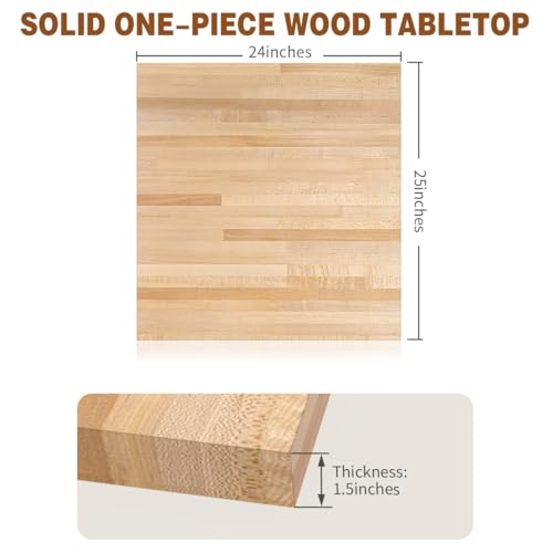 Hardwood Maple Butcher Block Counter Top 36" x 25" Polished Wood Table Top I9324