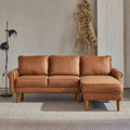 ovios 81.5" L-Shape Sofa Couch with Chaise, 3 Seat Sofa with Upholstered Armrest, Deep Seat Couches with Comfy Cushion for Living Room Small Spaces, Left Chaise, Grey