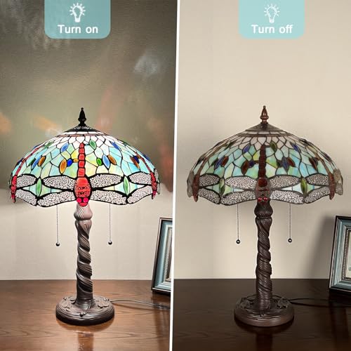Capulina Tiffany Table Lamp, Mission Hexagon Stained Glass Desk Lamp B75357
