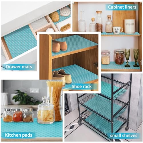 Bloss Refrigerator Liners Mats, Washable Fridge Shelf Covers, 18"X157" X695