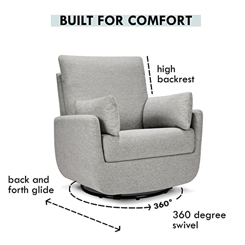 DaVinci Juno Swivel Glider in Ivory Boucle, Greenguard Gold Certified A96424