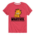 Garfield - Whatever - Toddler And Youth Short Sleeve Graphic T-Shirt