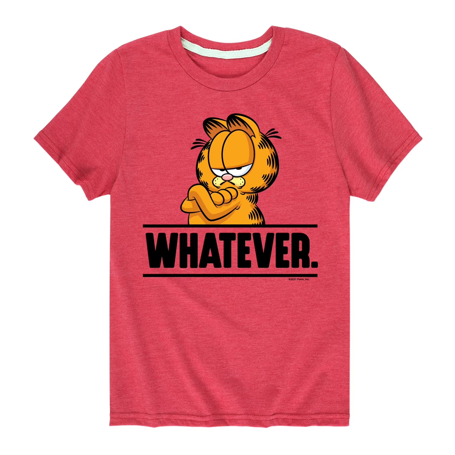 Garfield - Whatever - Toddler And Youth Short Sleeve Graphic T-Shirt