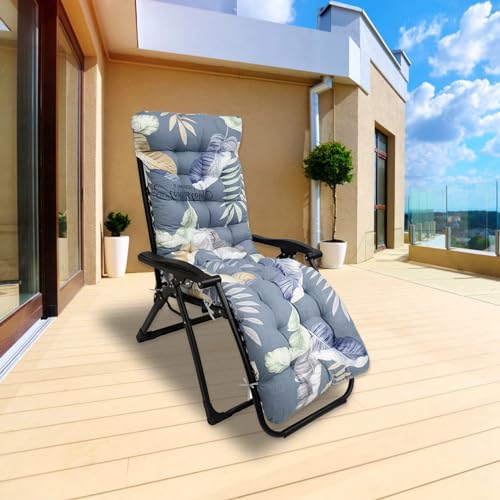 iMounTEK Sun Lounge Chair Cushions 67 in Patio High Back Recliner with Ties H6504