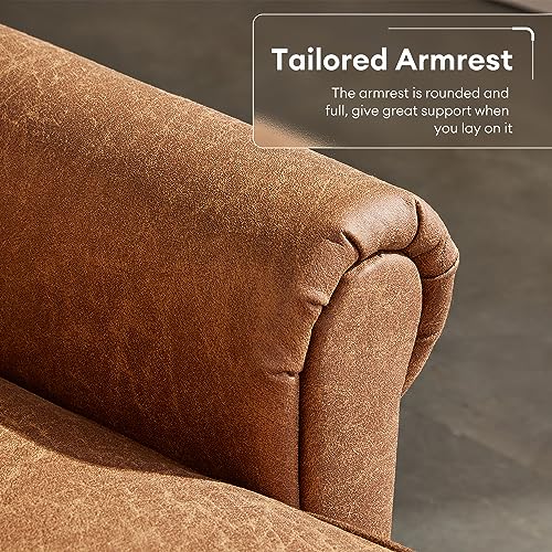ovios 81.5" L-Shape Sofa Couch with Chaise, Grey O929681
