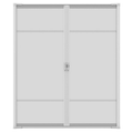 Larson Brisa 72-in x 80-in White Aluminum Frame Retractable Screen Door | 77220371