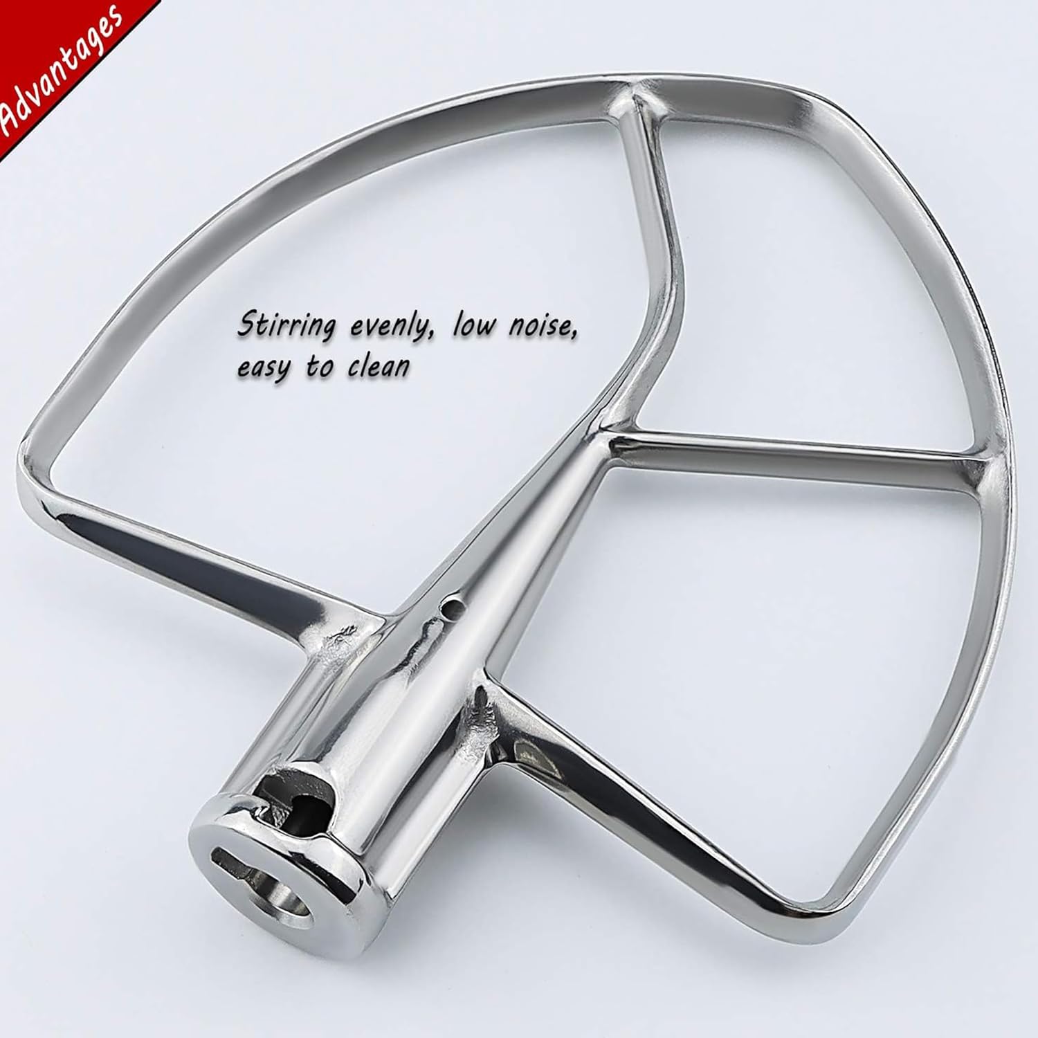 prime&swift 7&8 Quart Flat Beater Stainless Steel Mixing Head for Stand Mixer H34244