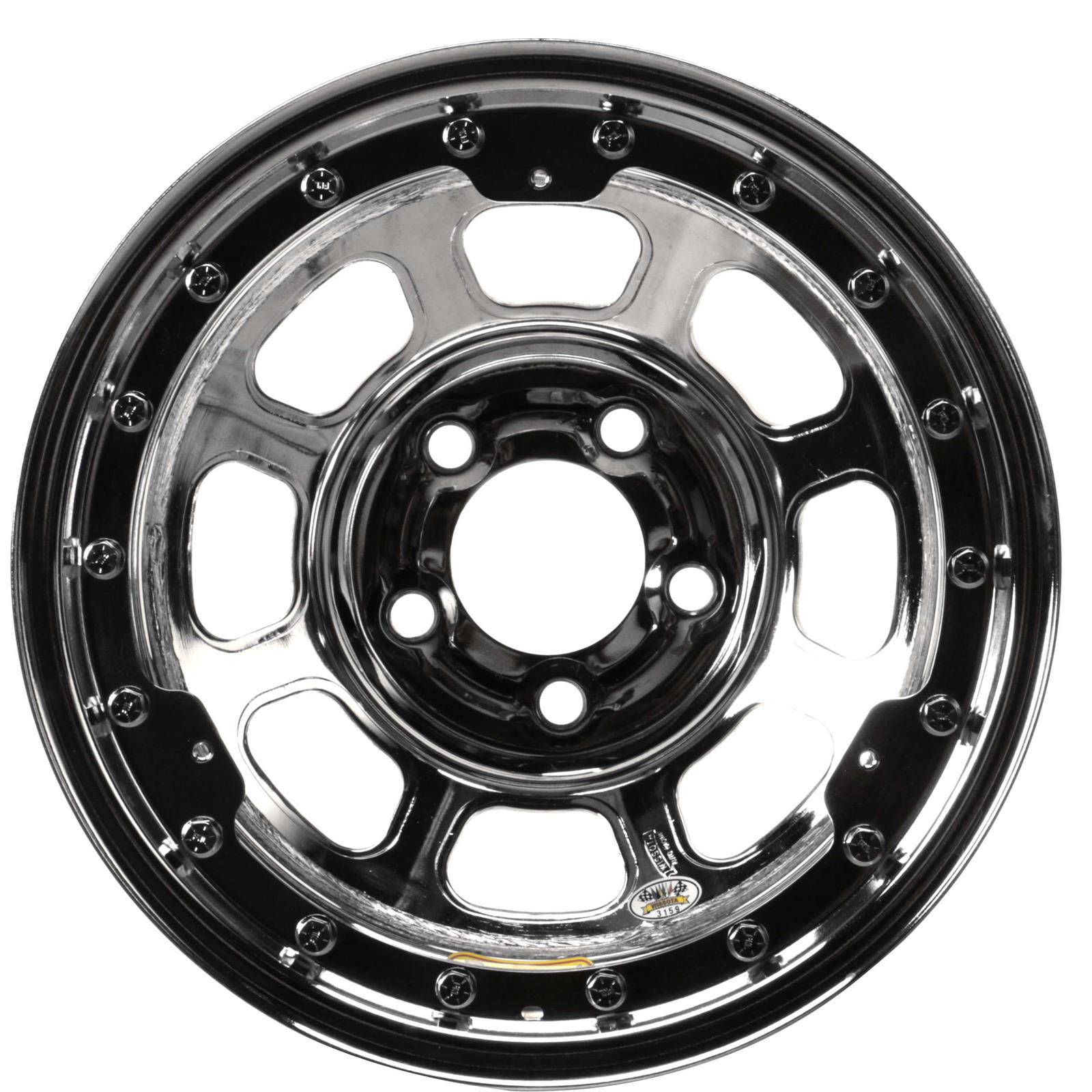 Bassett 15x8 D-Hole Beadlock Wheel, 5 on 5 Bolt Pattern G73124